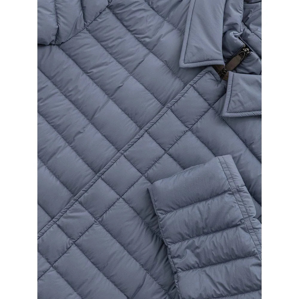 Herno Blue Polyester Jackets & Coat - Puffer Jackets