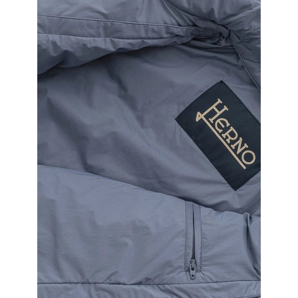 Herno Blue Polyester Jackets & Coat - Puffer Jackets