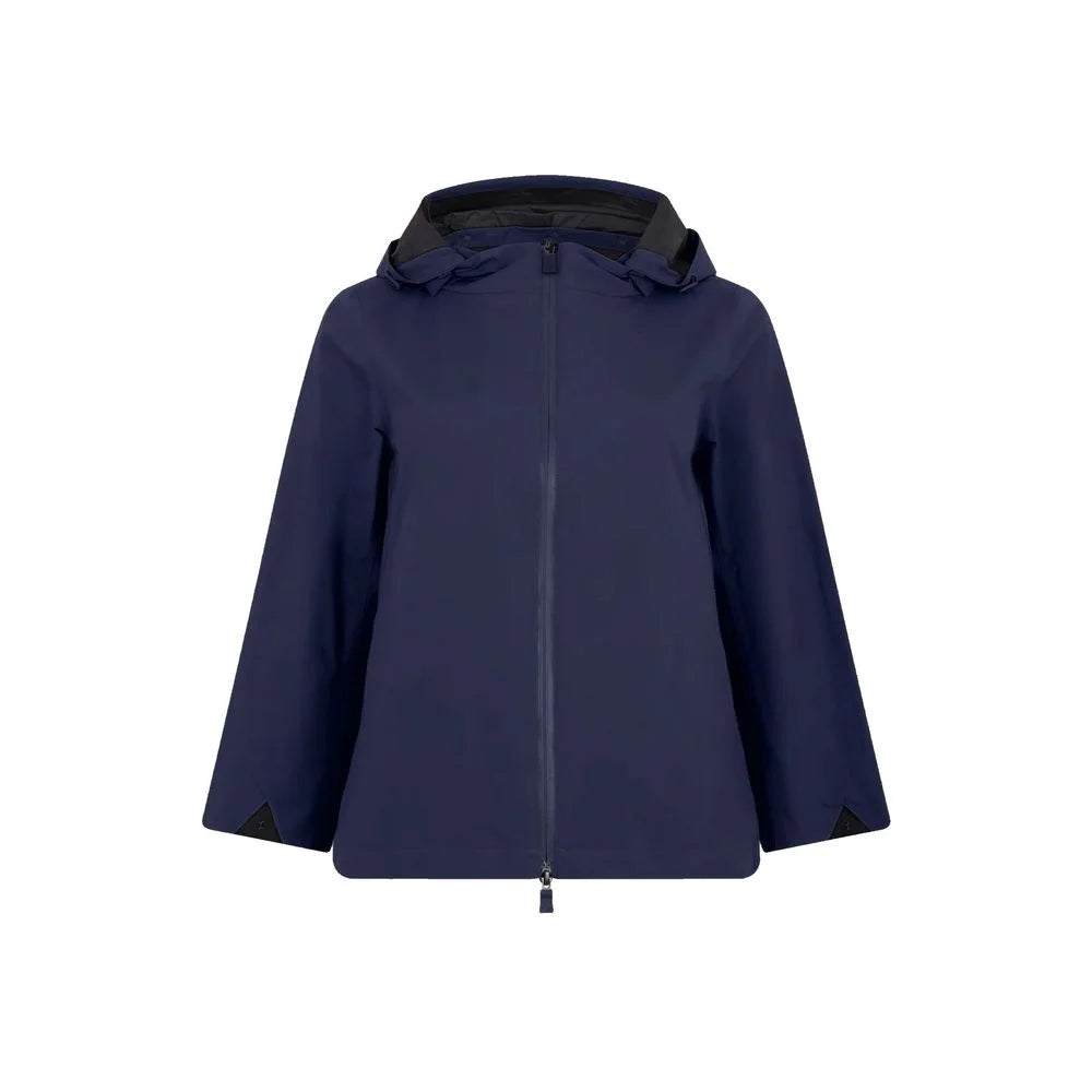 Herno Blue Polyester Rain Coat