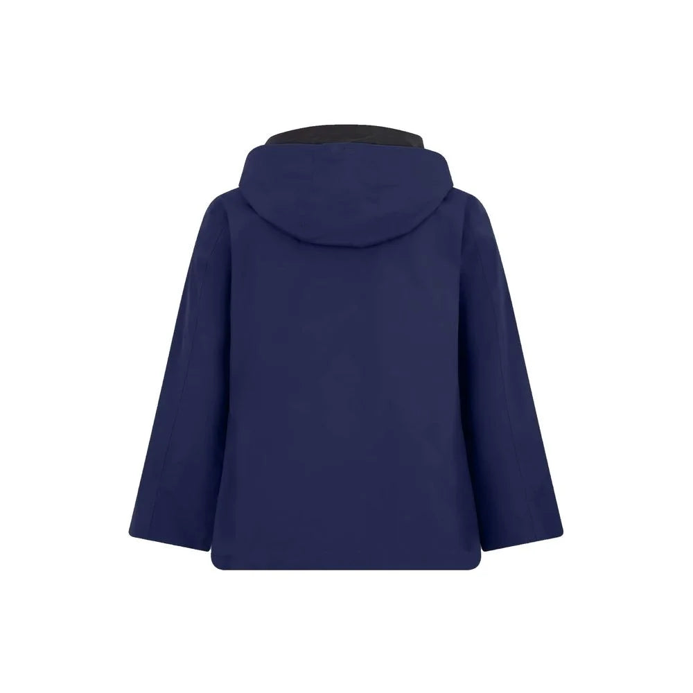 Herno Blue Polyester Rain Coat