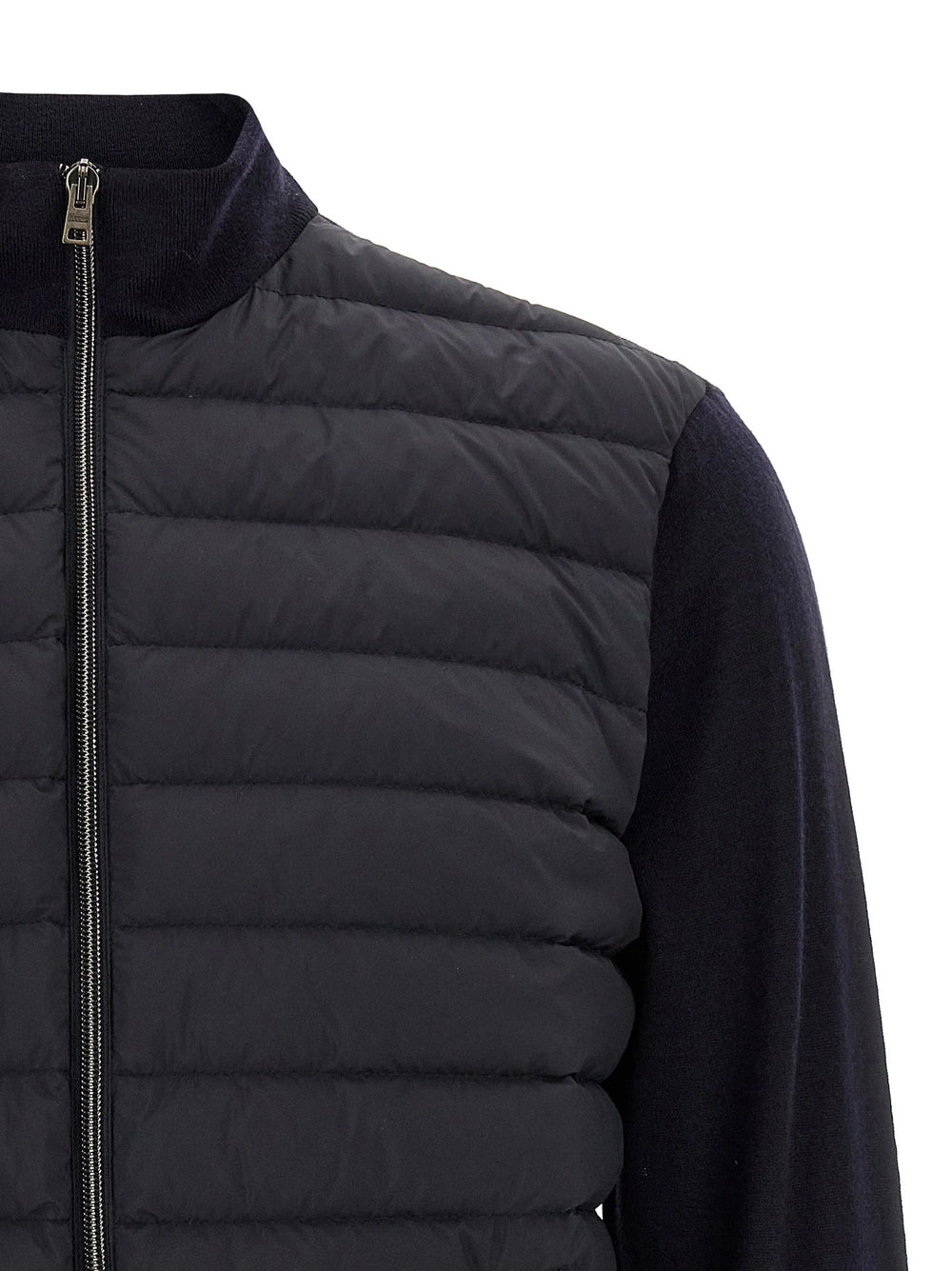 Herno Blue Virgin Wool Cardigan - IT50 | L