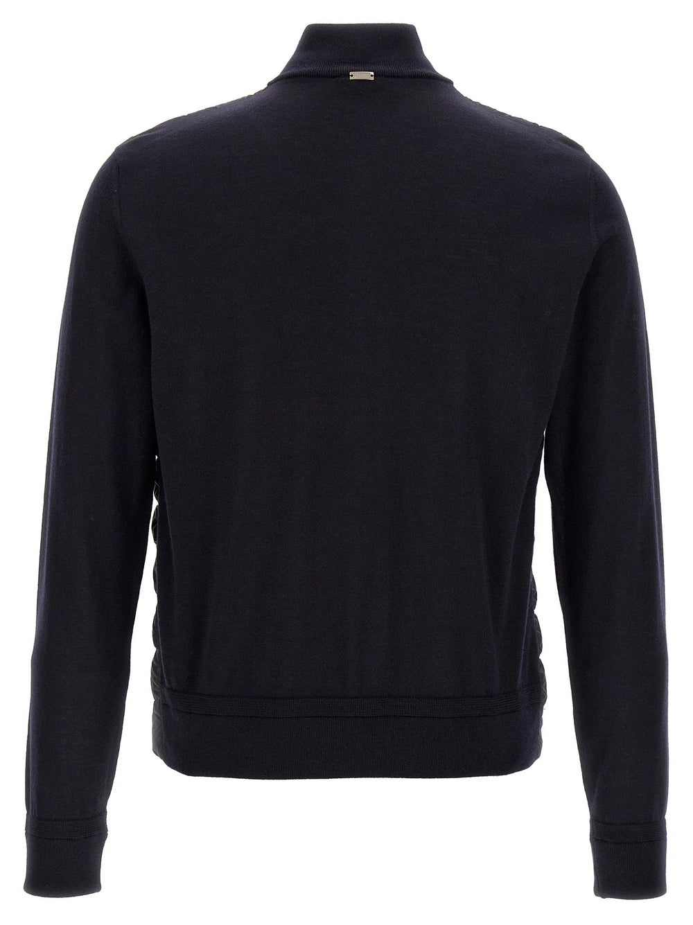 Herno Blue Virgin Wool Cardigan - IT50 | L