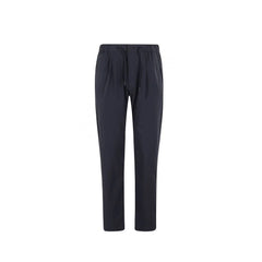 Herno Blue Wool Casual Pants - L
