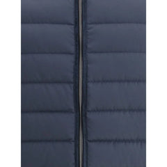 Herno Blue Wool Coat - Puffer Jackets