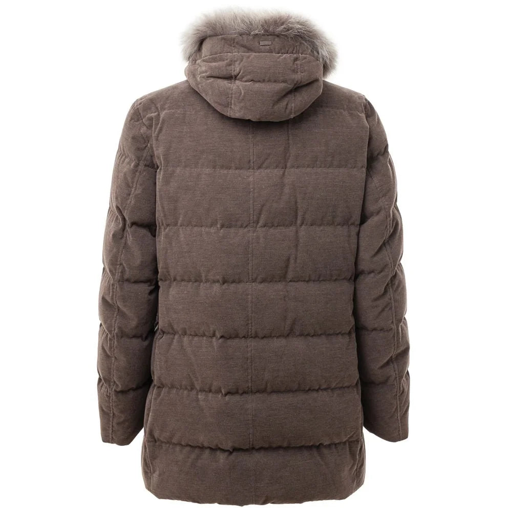 Herno Brown Cotton Jackets & Coat - IT50 | L