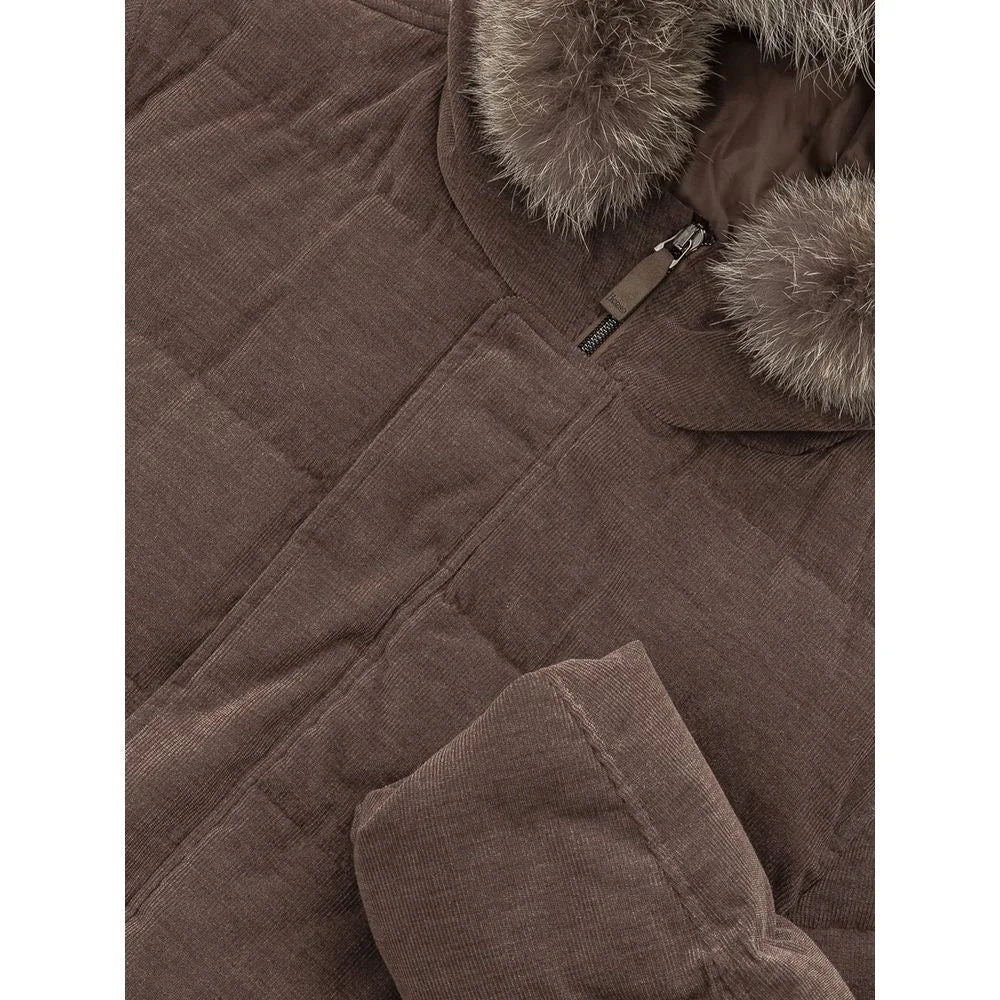 Herno Brown Cotton Jackets & Coat - IT50 | L
