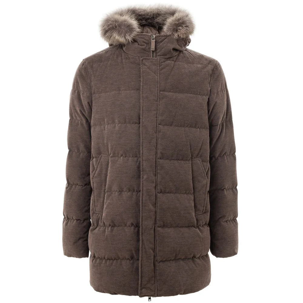 Herno Brown Cotton Jackets & Coat - IT50 | L