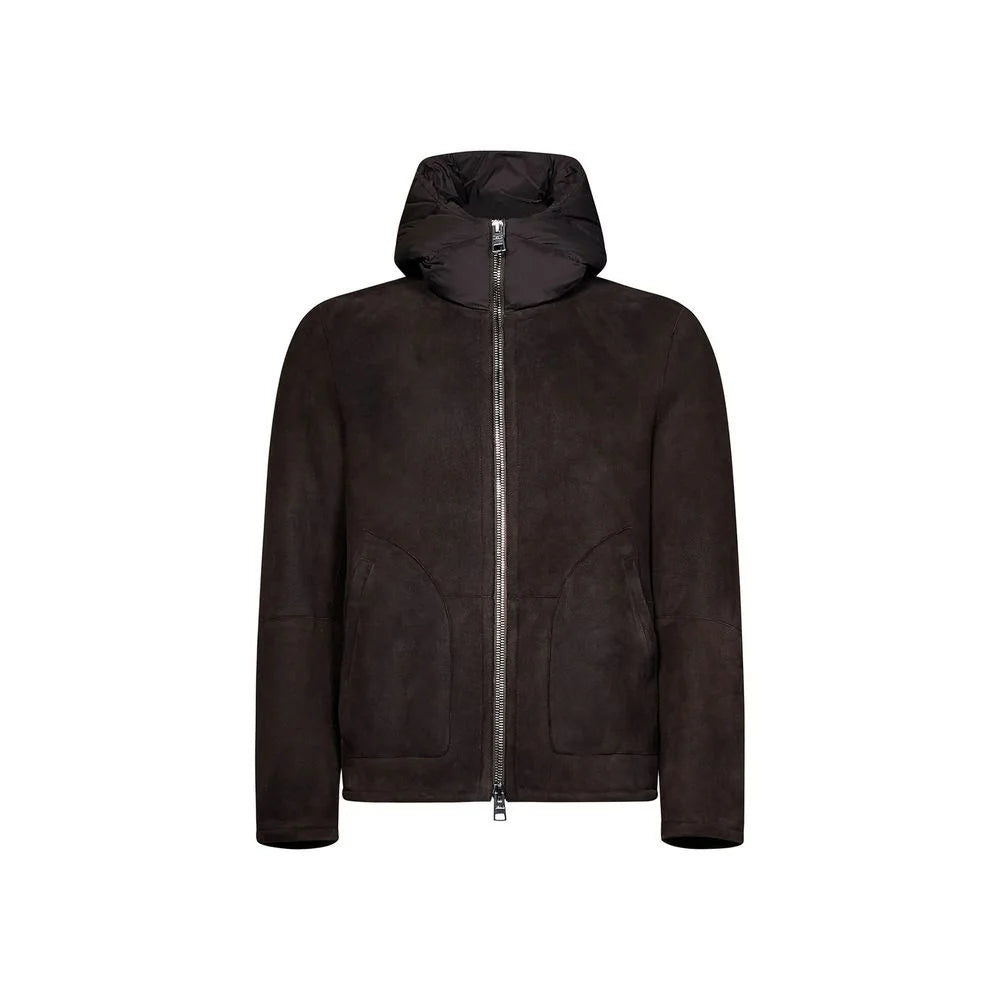 Herno Brown Lambskin Coat - IT50 | L