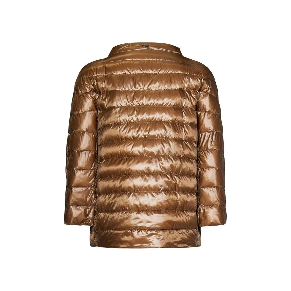 Herno Brown Polyamide Coat
