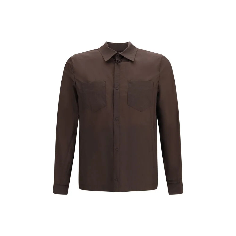 Herno Brown Polyamide Dress Shirt