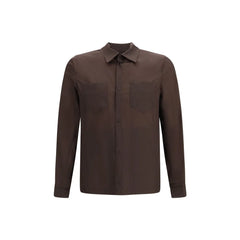 Herno Brown Polyamide Dress Shirt