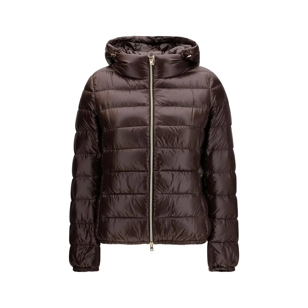 Herno Brown Polyamide Full-Length Jacket