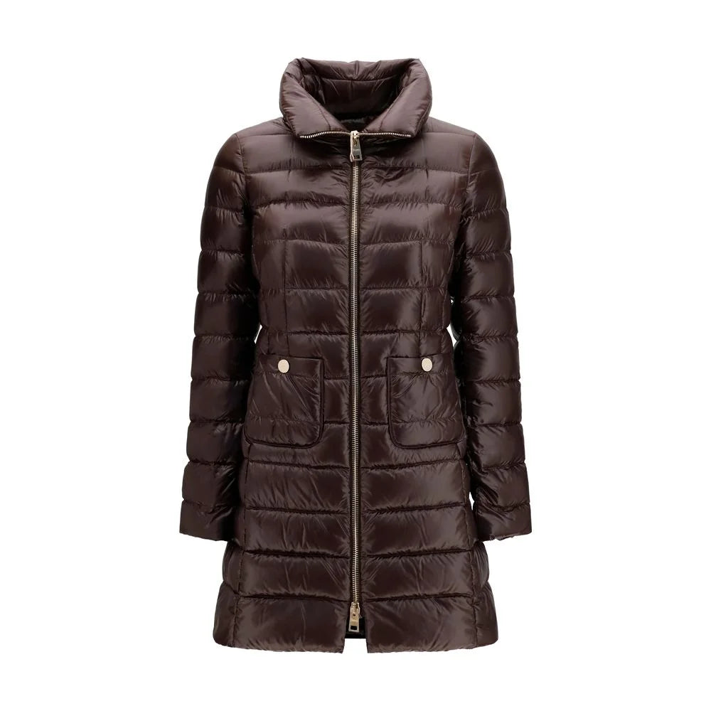 Herno Brown Polyamide Full-Length Jacket