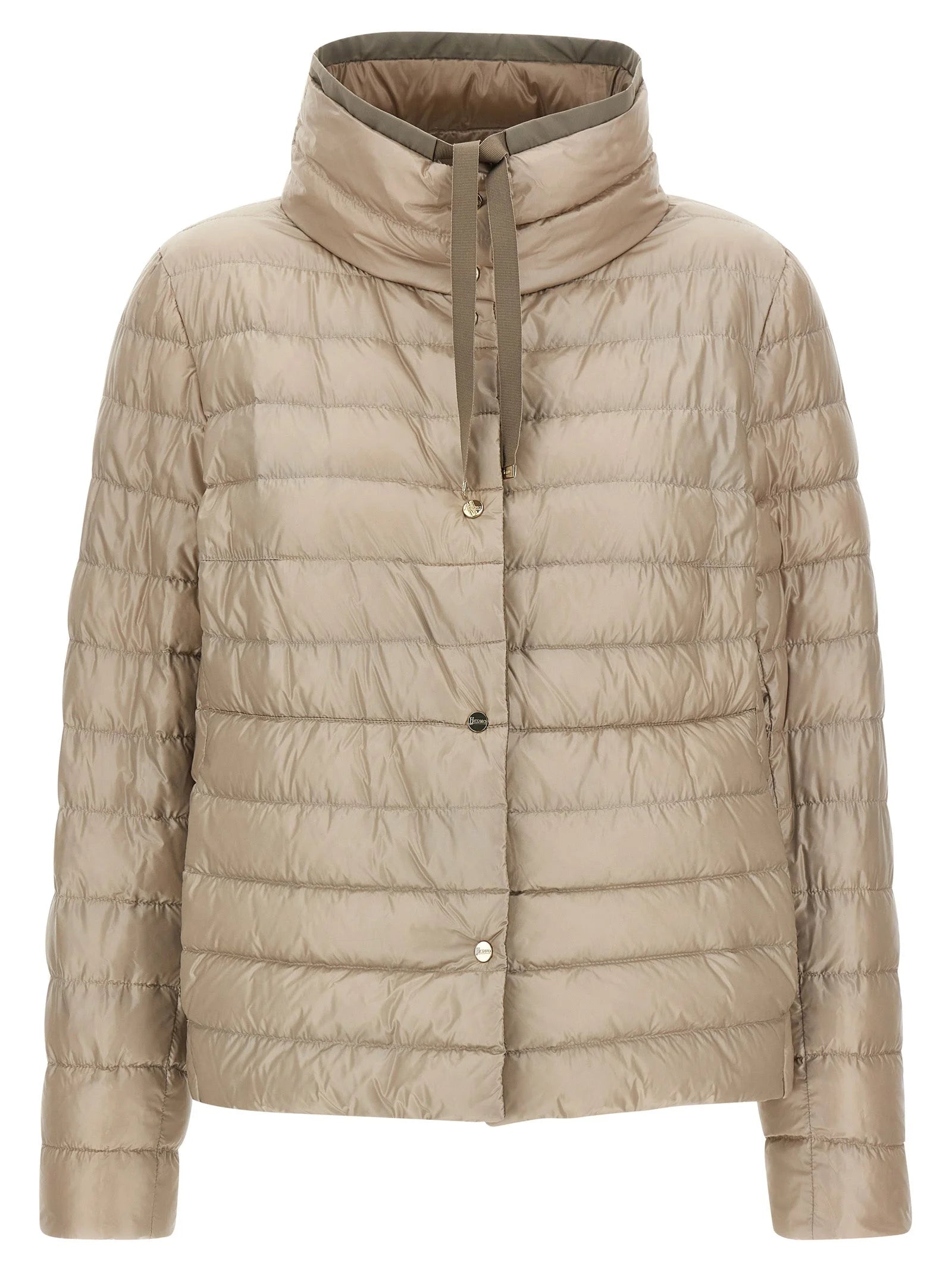 Herno Brown Polyamide Full-Length Jacket - IT48