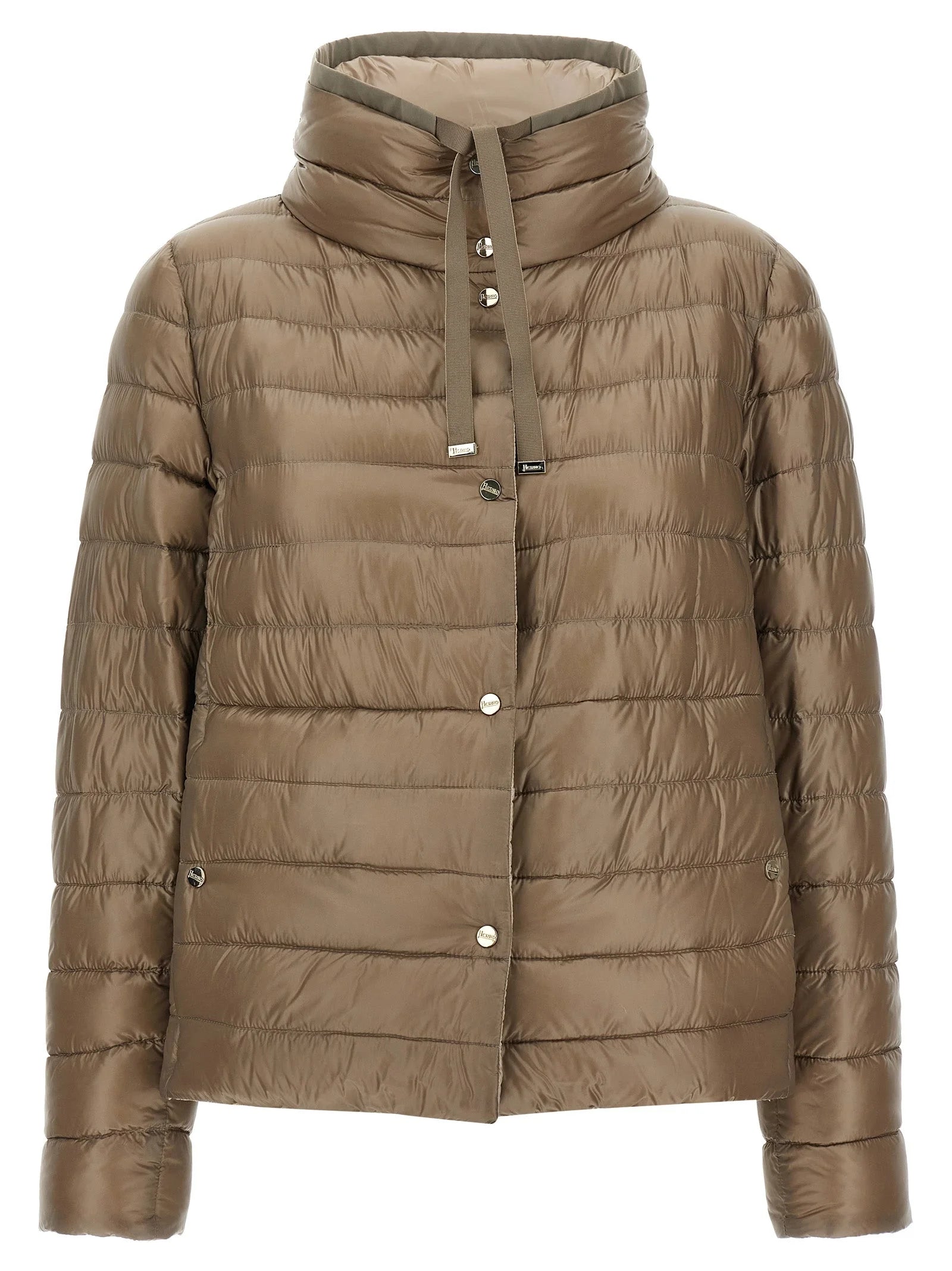 Herno Brown Polyamide Full-Length Jacket - IT48