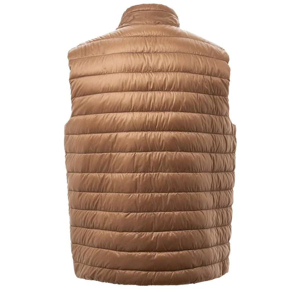 Herno Brown Polyamide Sleveless Jacket - IT50 | L - Vests