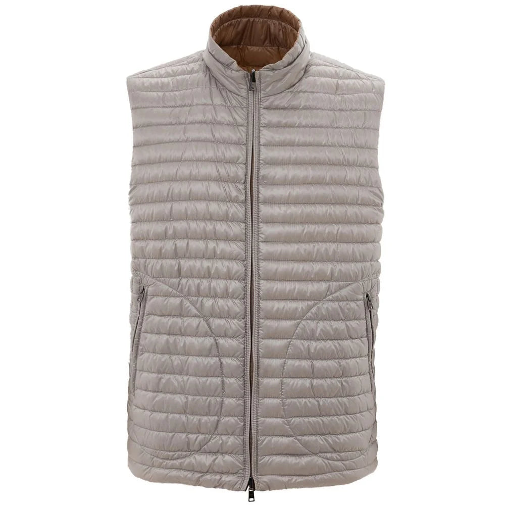 Herno Brown Polyamide Sleveless Jacket - IT50 | L - Vests