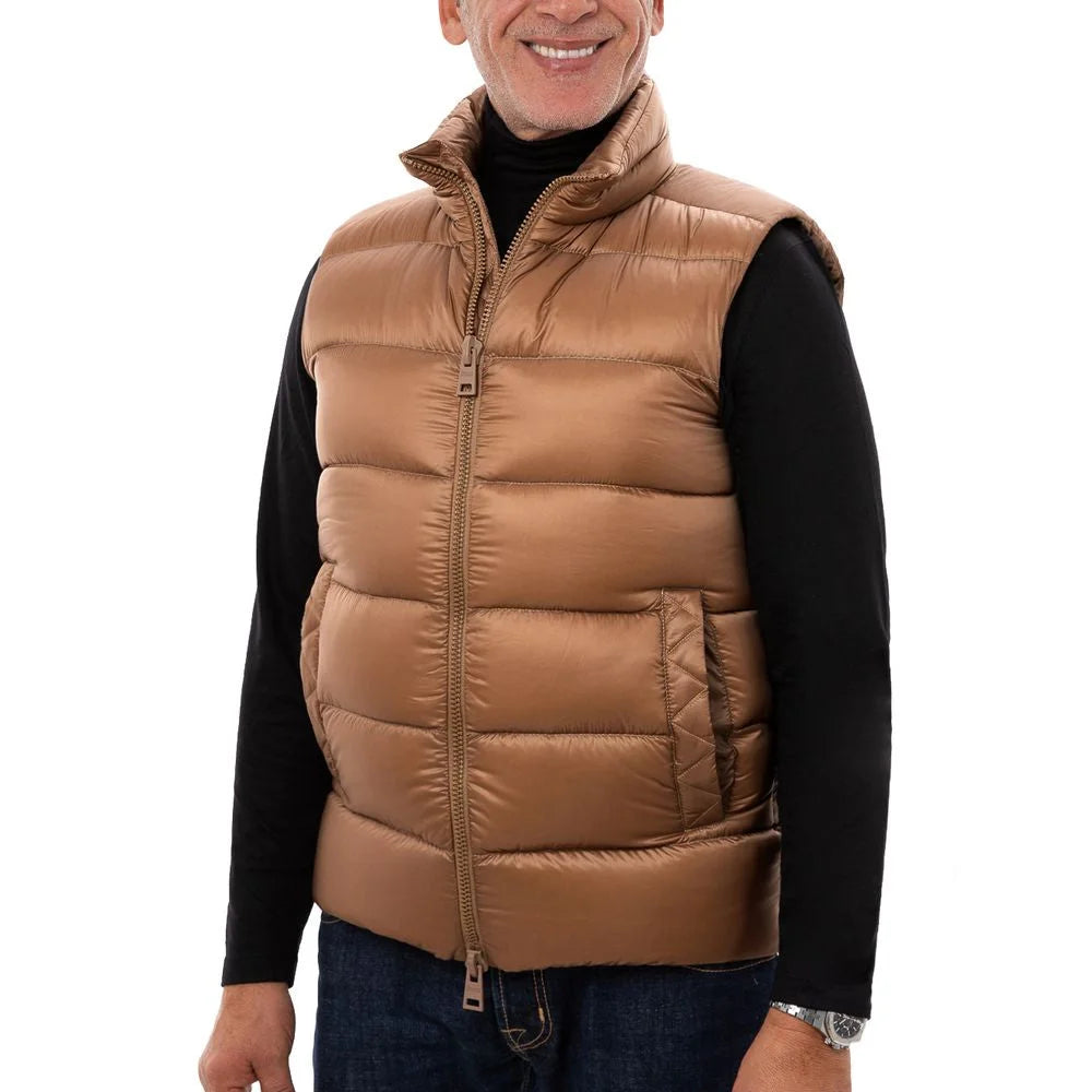 Herno Brown Polyamide Sleveless Jacket - IT50 | L - Vests