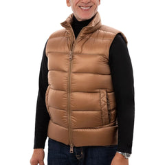 Herno Brown Polyamide Sleveless Jacket - IT50 | L - Vests