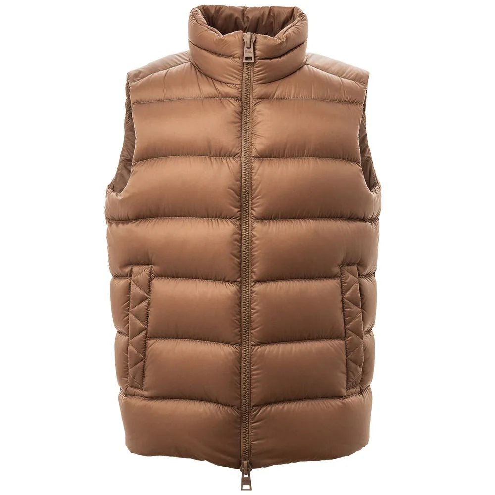 Herno Brown Polyamide Sleveless Jacket - IT50 | L - Vests