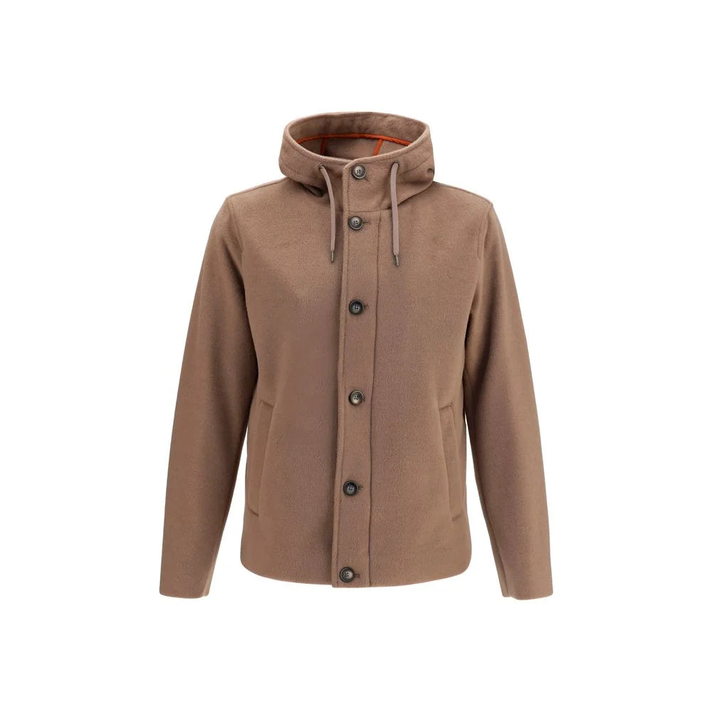 Herno Brown Polyester Full-Length Jacket