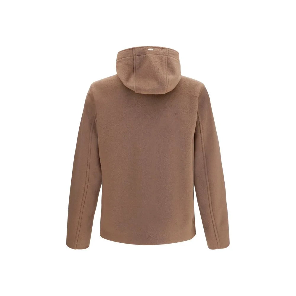 Herno Brown Polyester Full-Length Jacket