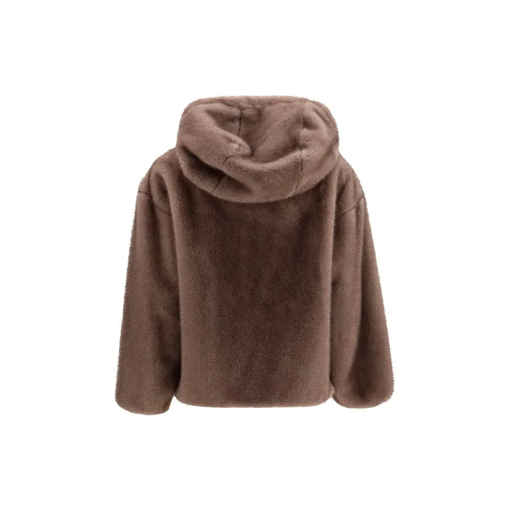 Herno Brown Polyester Full-Length Jacket
