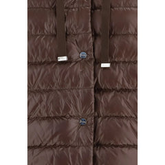Herno Brown Polyester Full-Length Jacket