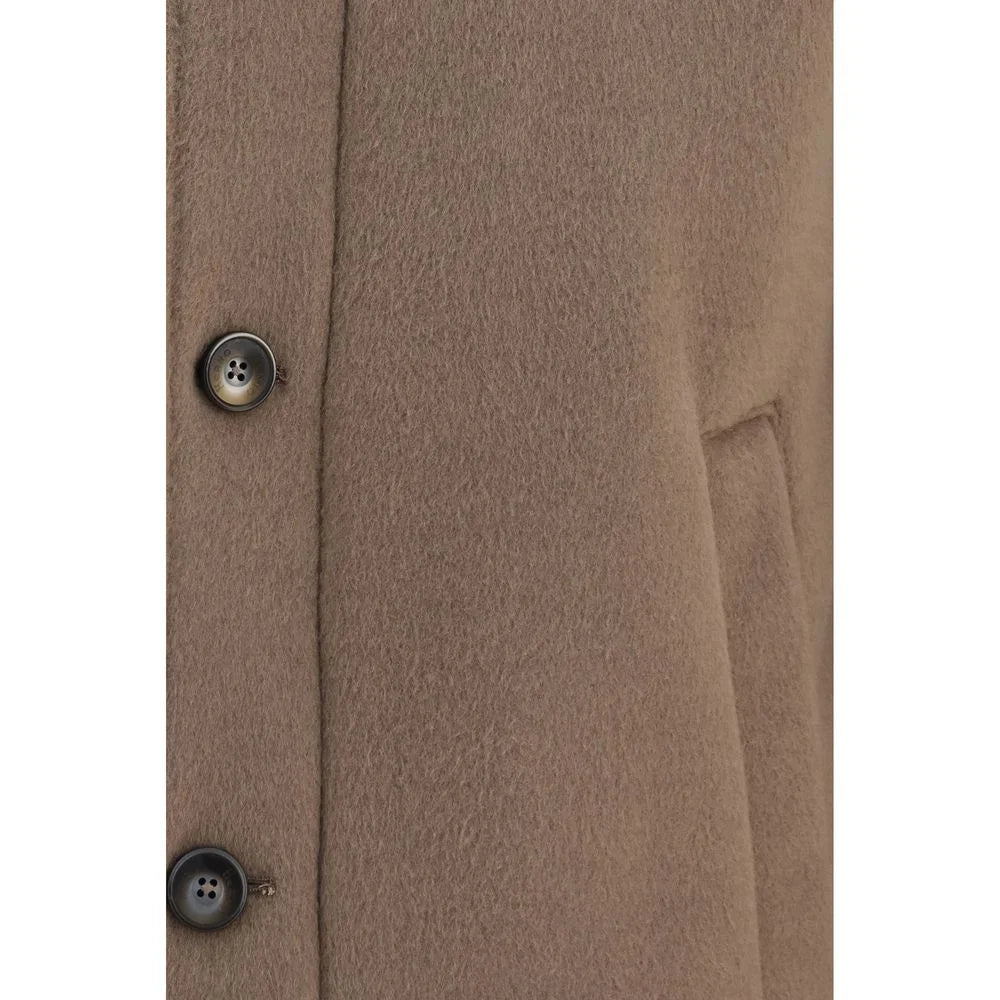 Herno Brown Polyester Full-Length Jacket