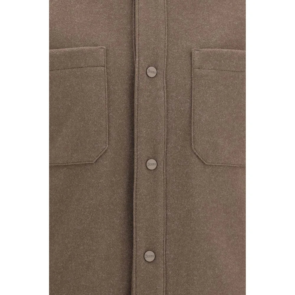 Herno Brown Polyester Jacket