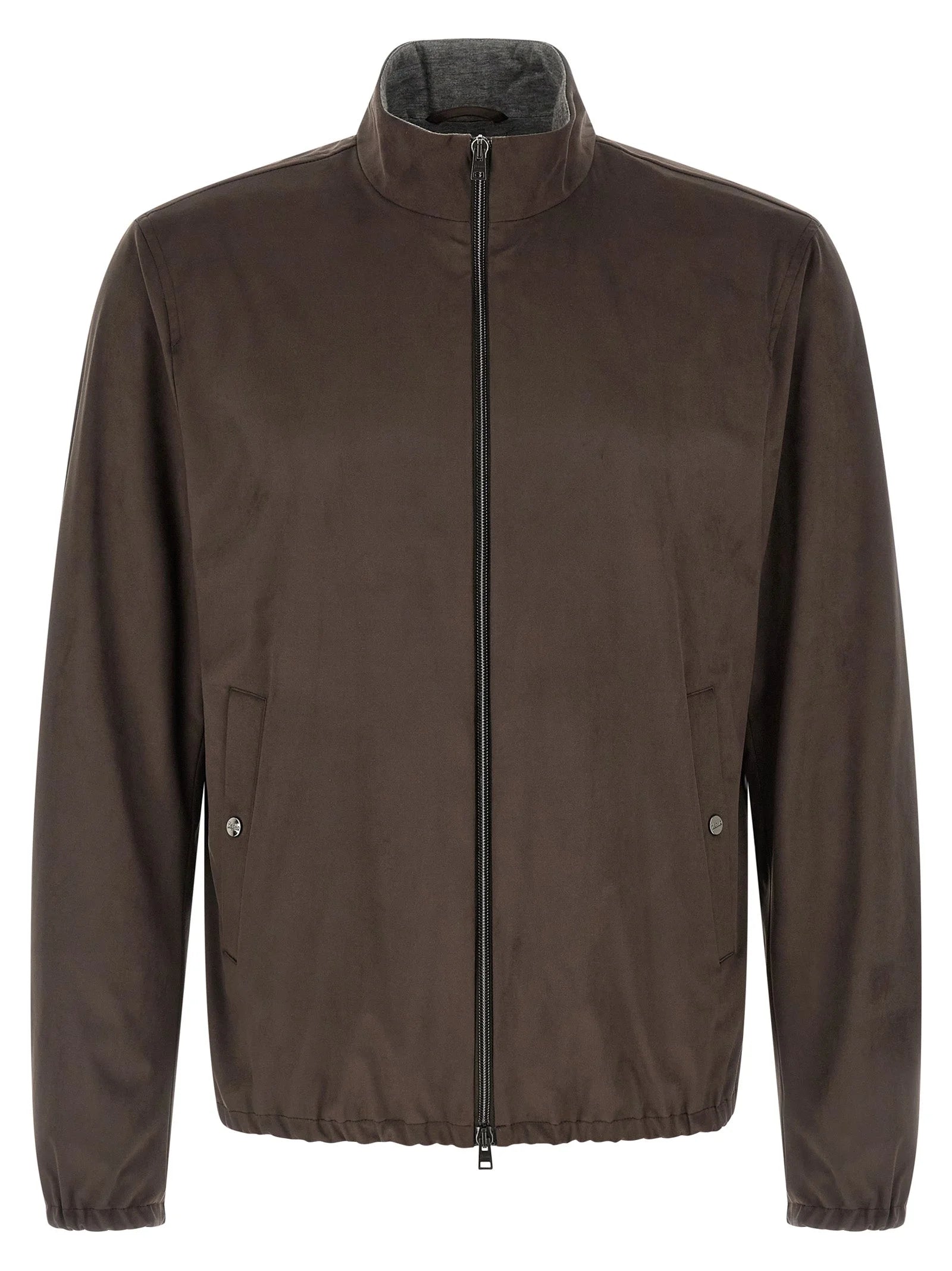 Herno Brown Polyester Jacket