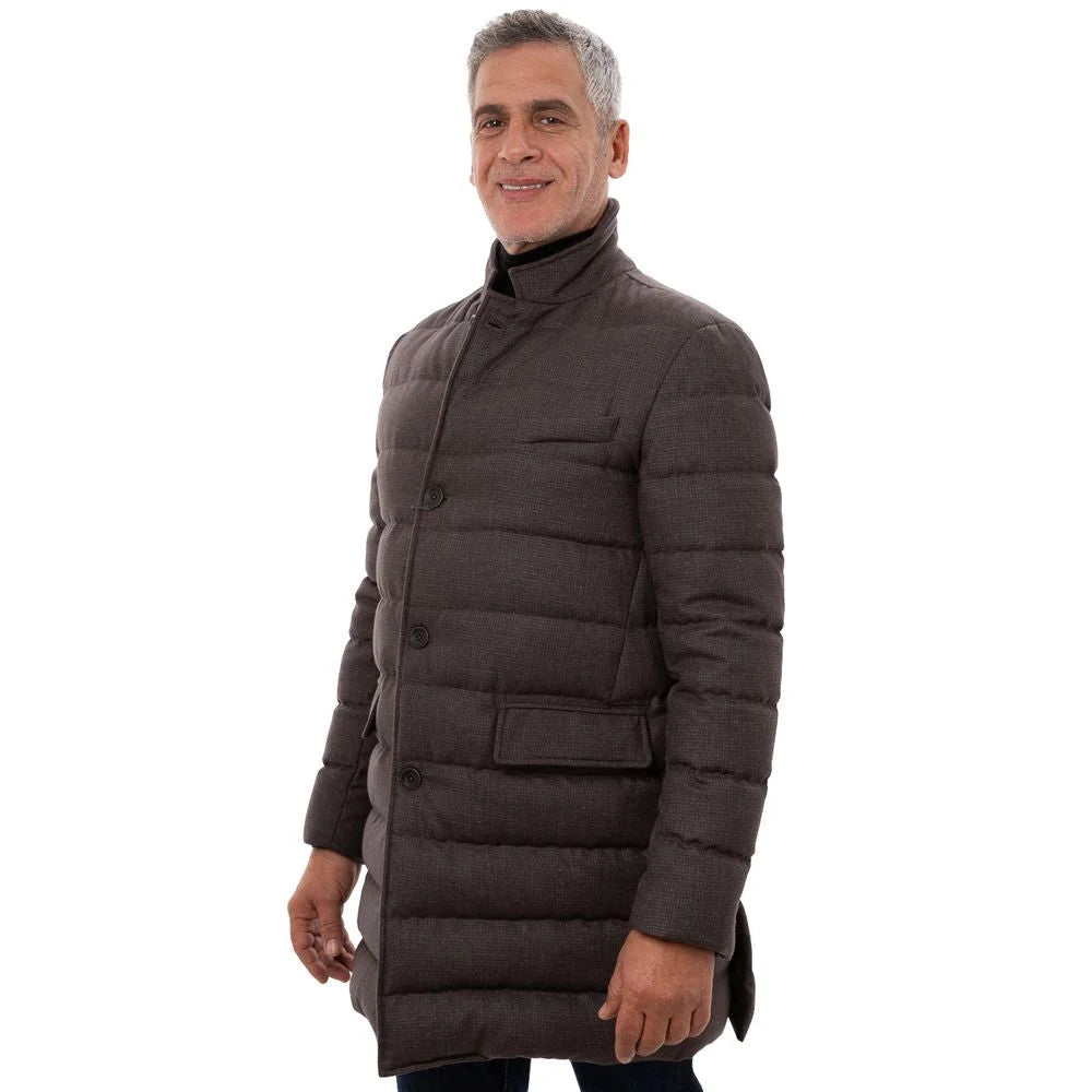 Herno Brown Wool Jackets & Coat - IT50 | L - Puffer Jackets