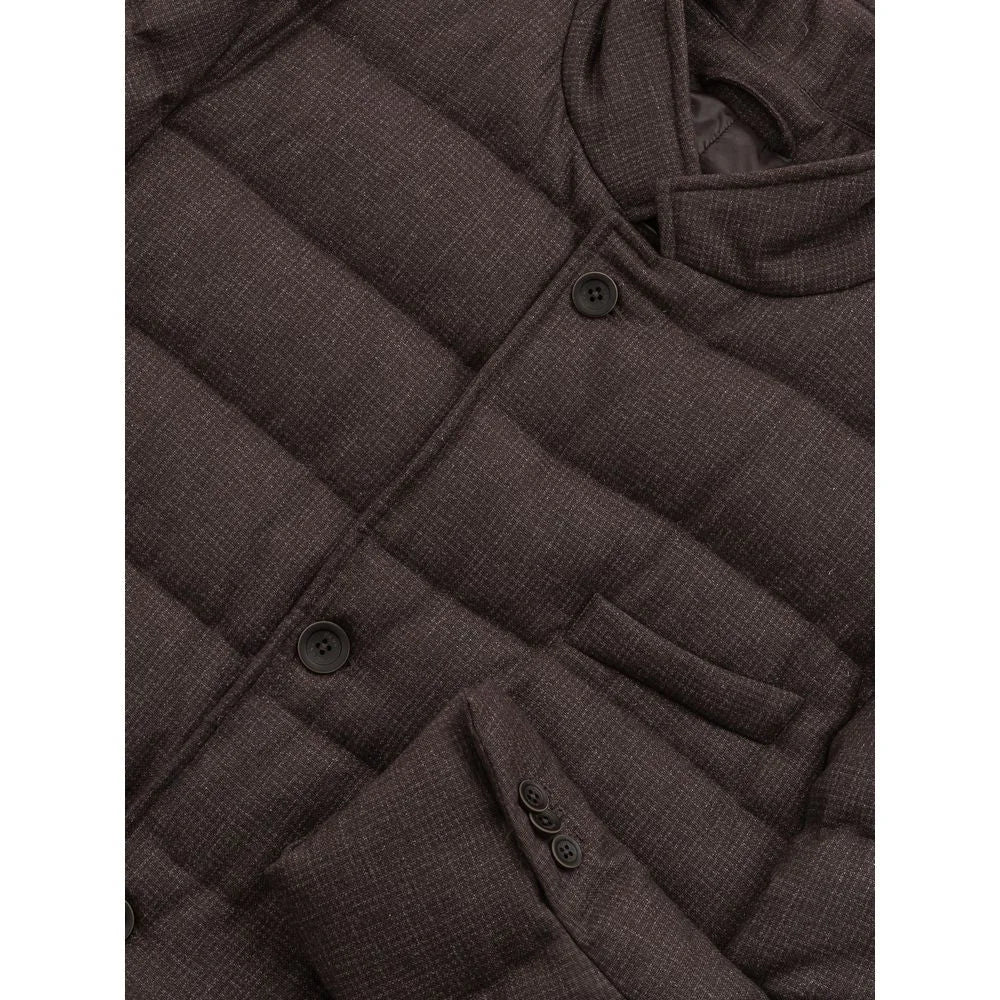 Herno Brown Wool Jackets & Coat - IT50 | L - Puffer Jackets
