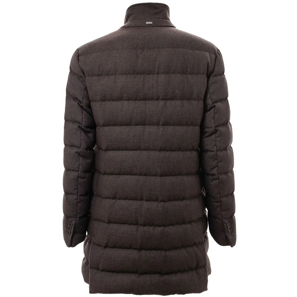 Herno Brown Wool Jackets & Coat - IT50 | L - Puffer Jackets