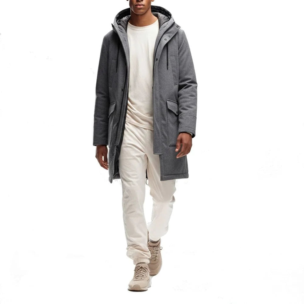 Herno Gray Cashmere Coat - IT52 | XL