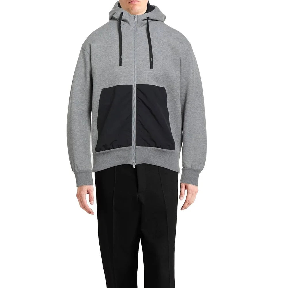 Herno Gray Cotton Sweatshirt