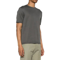 Herno Gray Cotton T-Shirt - IT50 | L