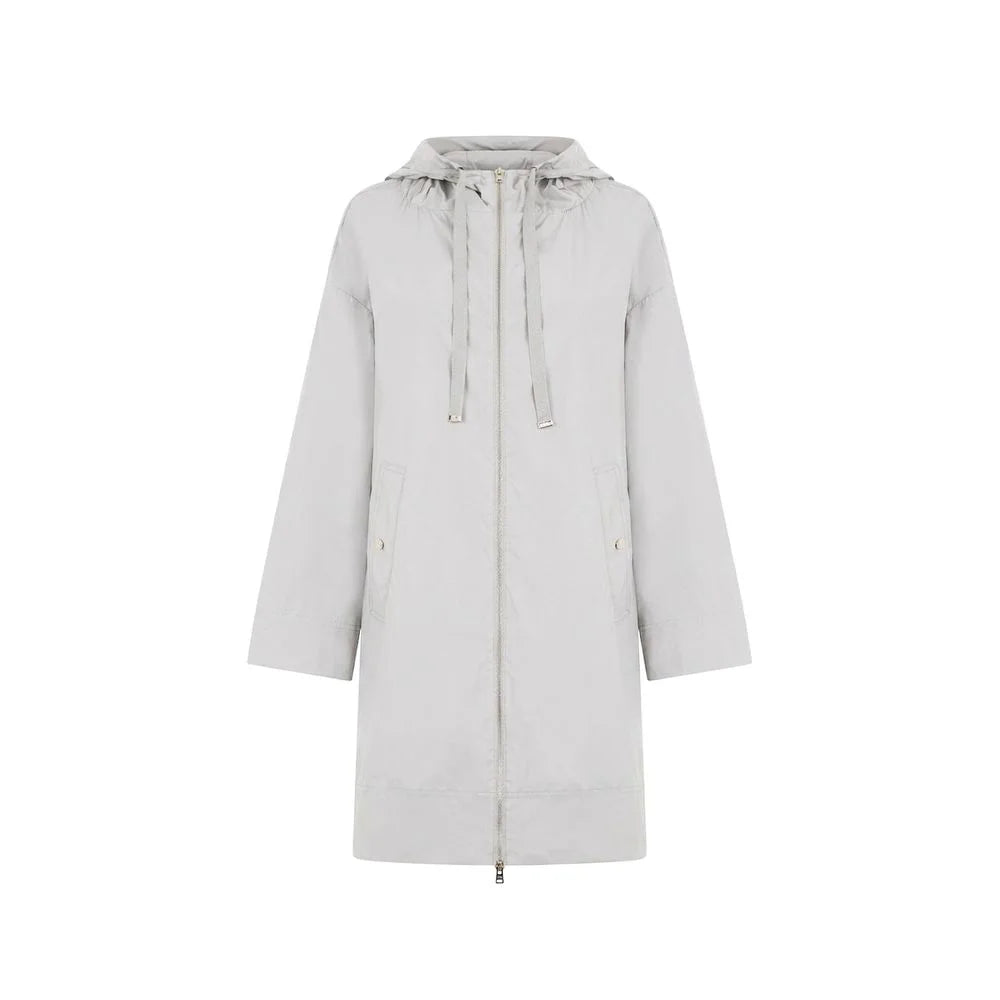 Herno Gray Elastane Coat - 44 - Coats & Jackets