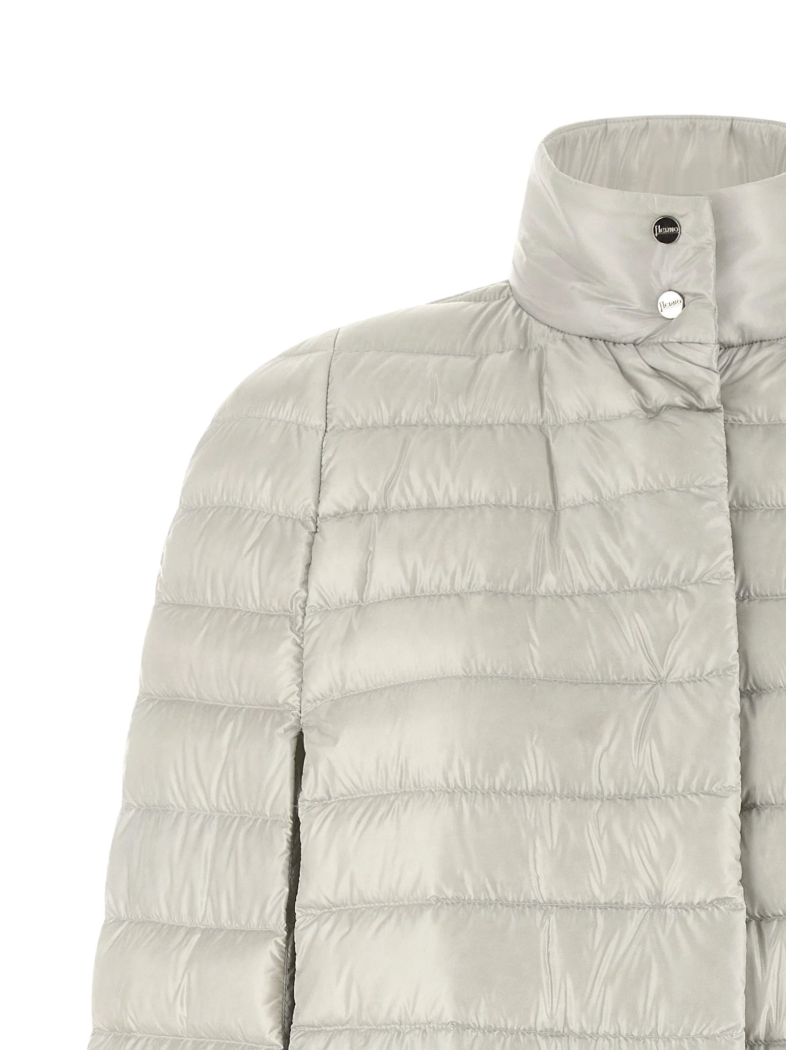 Herno Gray Polyamide Full-Length Jacket