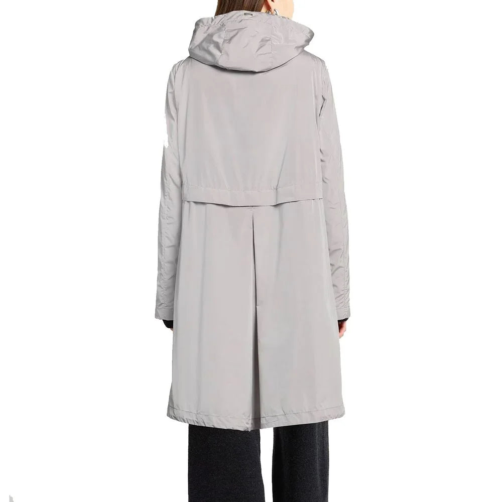 Herno Gray Polyester Coat - 40