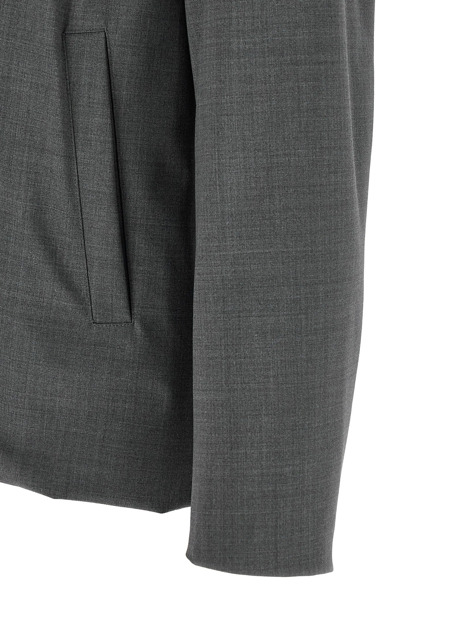 Herno Gray Polyester Full-Length Jacket