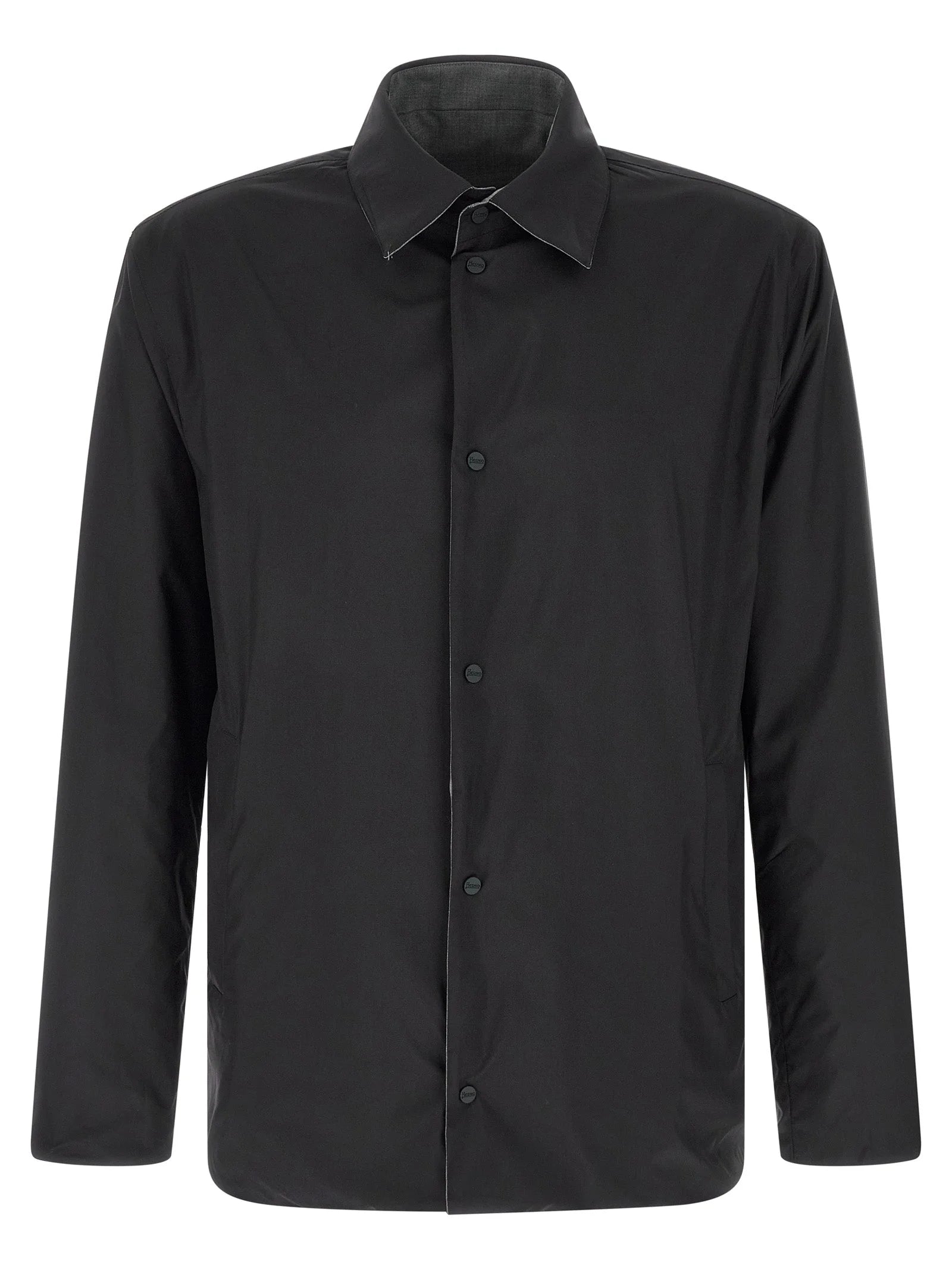 Herno Gray Polyester Full-Length Jacket