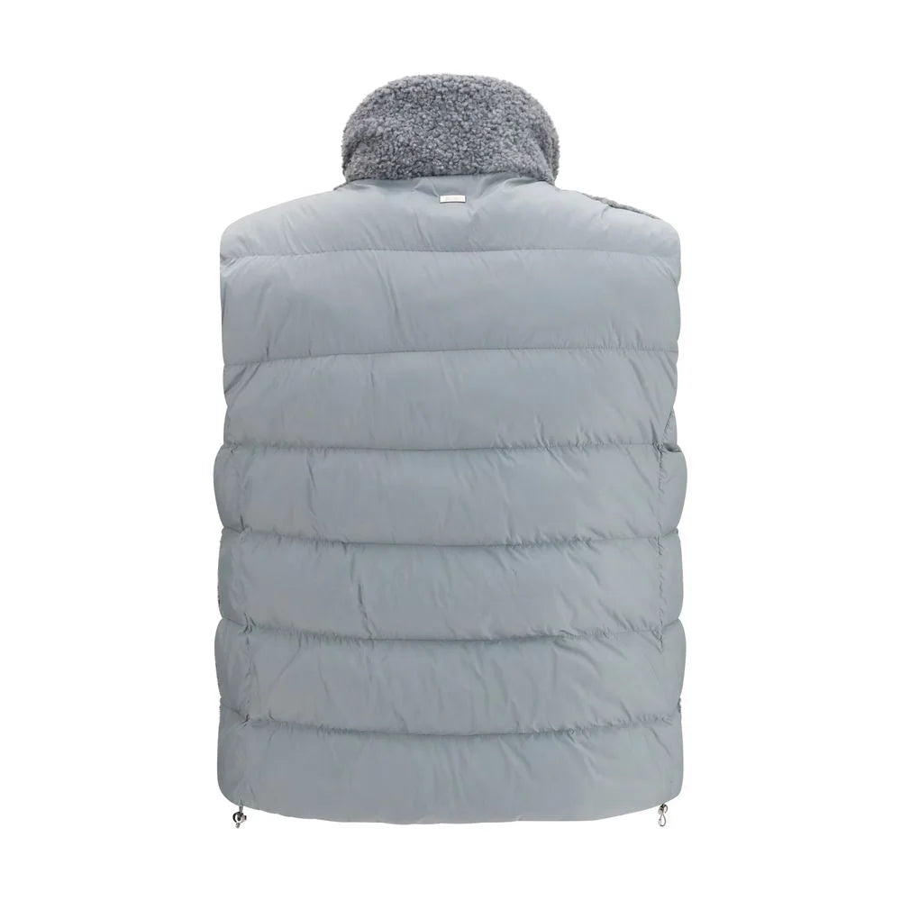 Herno Gray Polyester Sleeveless Jacket