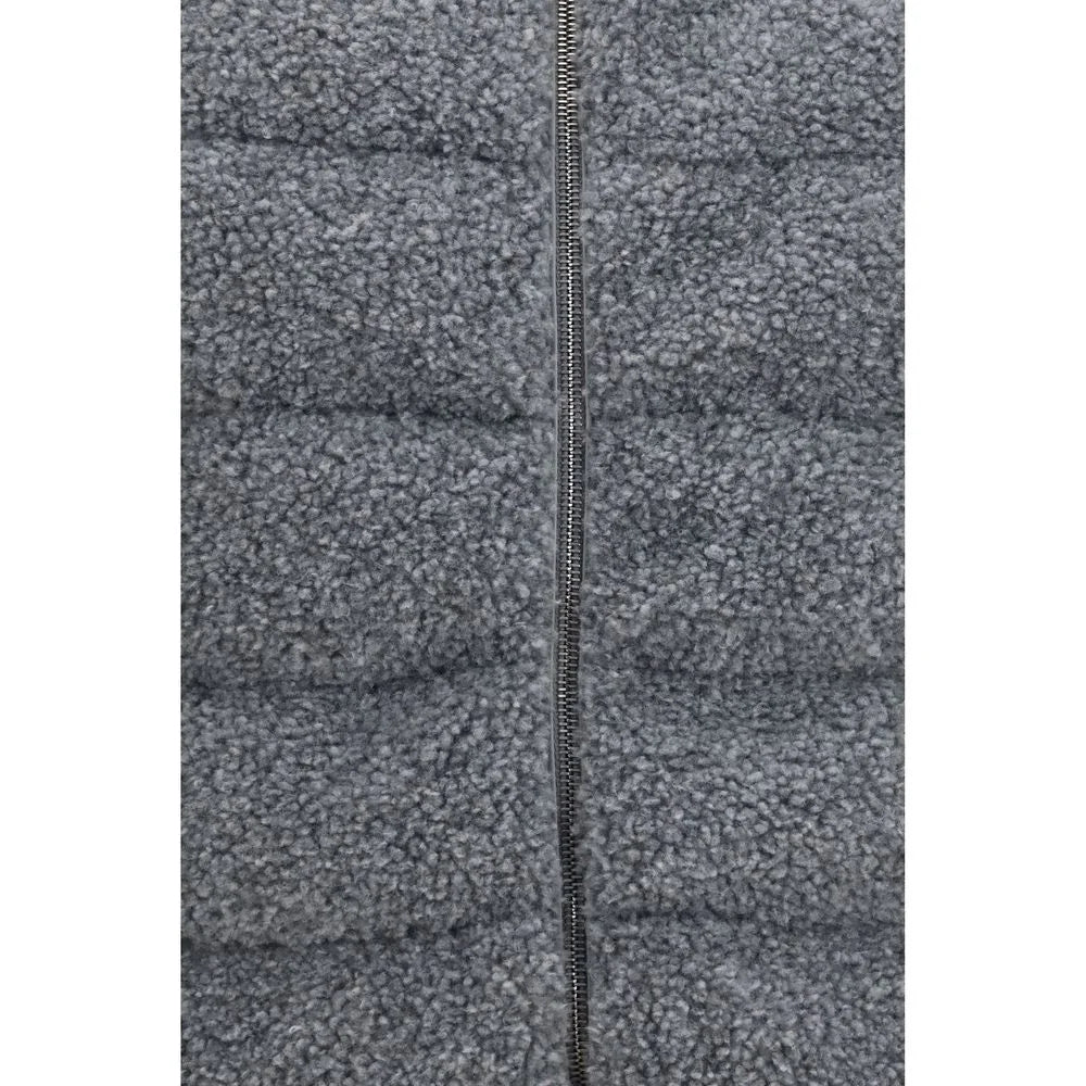 Herno Gray Polyester Sleeveless Jacket