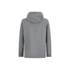 Herno Gray Virgin Wool Shell Jacket