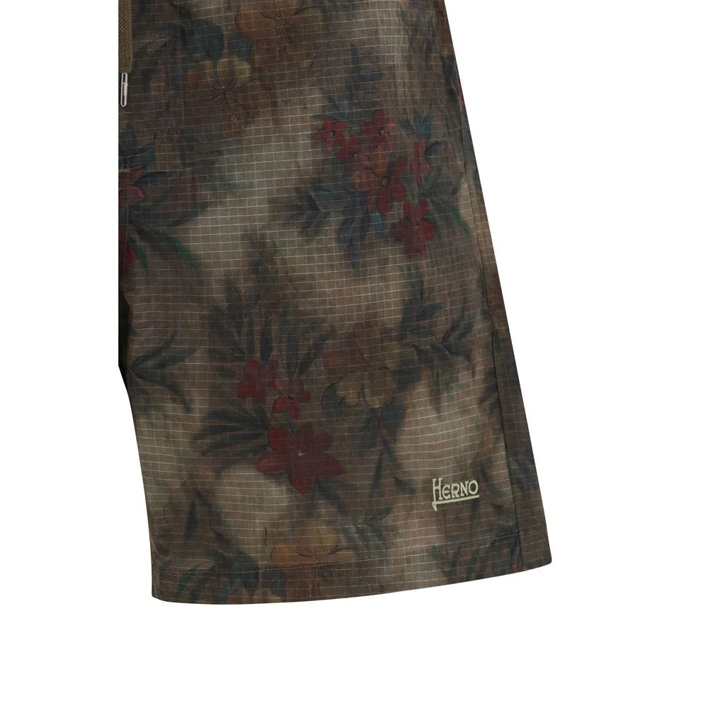 Pantaloni scurți de înot multicolor Herno din poliamidă
