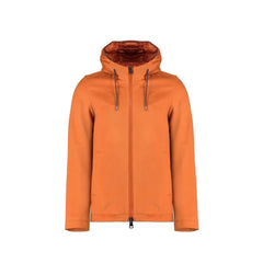 Herno Orange Cashmere Full-Length Jacket