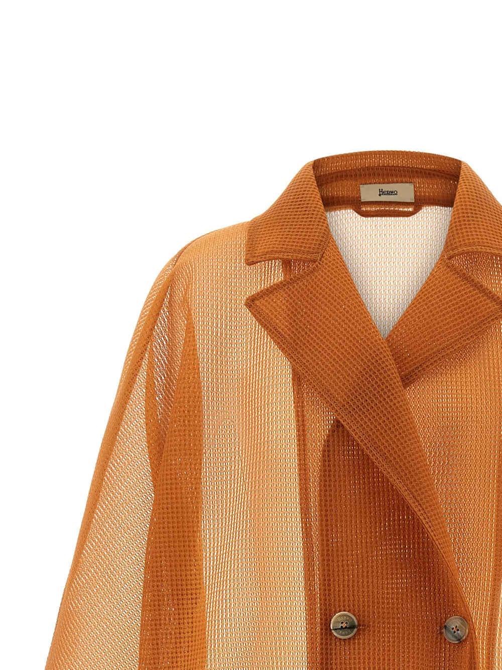 Herno Orange Polyester Coat - IT44