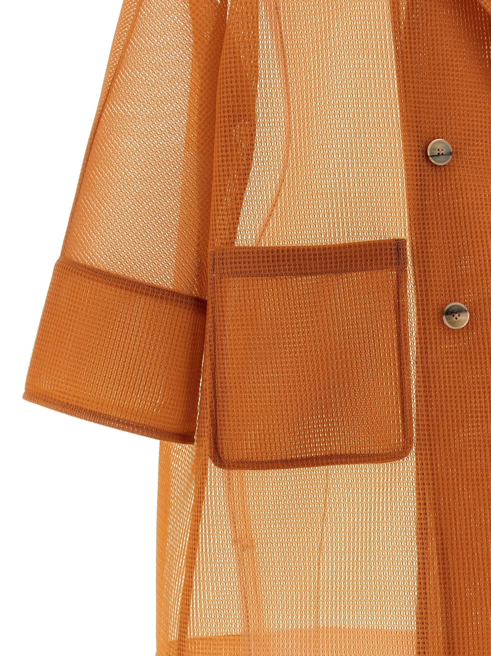 Herno Orange Polyester Coat - IT44