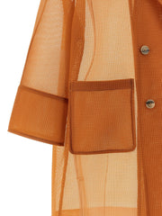 Herno Orange Polyester Coat - IT44